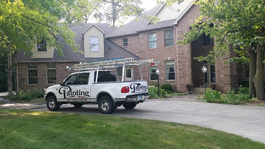 Pjs Painting In Front Of House - Pj'S Painting, Llc